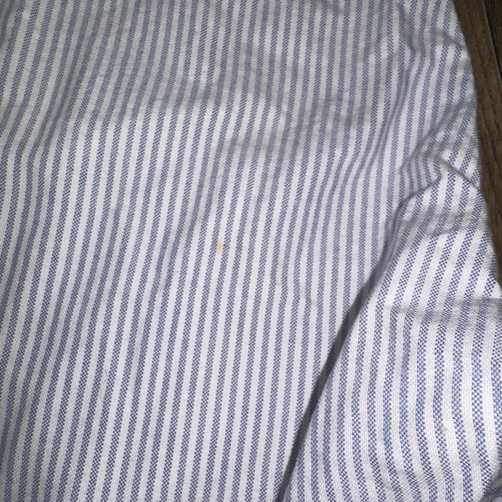 Polo Ralph Lauren Men's Size 17-34 Blue/White Striped Oxford Button Up Shirt - Picture 9 of 9